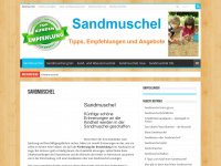 sandmuschel.org Webseite Vorschau