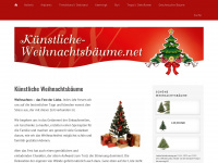 kuenstliche-weihnachtsbaeume.net Webseite Vorschau