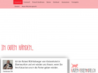 katzen-ferienhotel.ch Webseite Vorschau