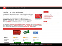 verbandskasten-ratgeber.com Webseite Vorschau
