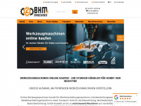 bhm-maschinen.de Webseite Vorschau
