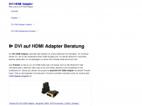dvihdmi-adapter.de Webseite Vorschau
