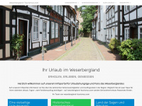 weserbergland-tourismus.com Webseite Vorschau