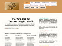 leather-magicworld.com Webseite Vorschau