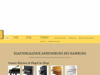 klavierehamburg.com Webseite Vorschau