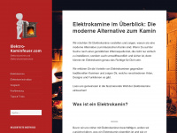 elektro-kaminfeuer.com Webseite Vorschau