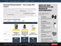 muskelaufbau-lexikon.de Webseite Vorschau