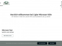 ligier-microcar.de Webseite Vorschau
