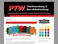 ptw-textilwerbung.de Webseite Vorschau