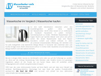 wasserkocher-info.com Webseite Vorschau