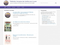 famillespourlapaix.org Webseite Vorschau