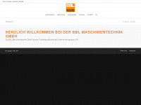 bbl-maschinentechnik.de Webseite Vorschau