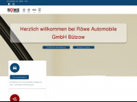 röwe-automobile.de Webseite Vorschau