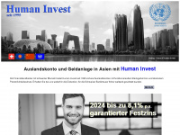 humaninvest.uno Webseite Vorschau