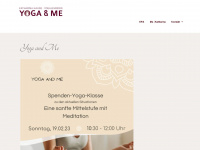 yoga-and-me.de Webseite Vorschau
