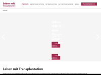 leben-mit-transplantation.de Webseite Vorschau
