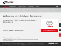 cunzemann-toyota.de Webseite Vorschau