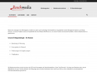 reschmedia.com Webseite Vorschau