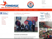 hsg-fanbase.de Webseite Vorschau