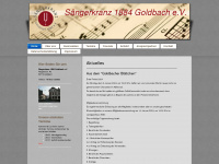 saengerkranz-goldbach.de Webseite Vorschau