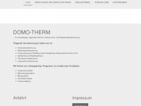 domo-therm.com Webseite Vorschau
