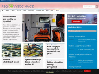 regionvysocina.cz Webseite Vorschau