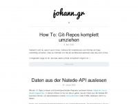 johann.gr Webseite Vorschau