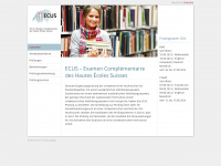 ecus-edu.ch Webseite Vorschau