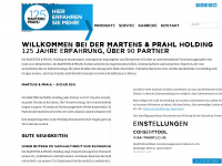 martens-prahl-holding.de Webseite Vorschau