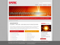 systec-coating.com Webseite Vorschau