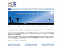 agfo.ch Webseite Vorschau