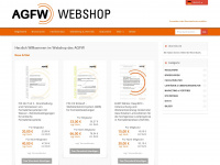 agfw-shop.de Webseite Vorschau