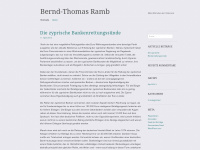 berndramb.wordpress.com Webseite Vorschau