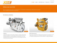 dge-engines.de Webseite Vorschau