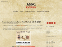 anno-events.de Webseite Vorschau