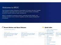 iiroc.ca Webseite Vorschau