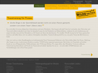 wilde-sachen.com Webseite Vorschau