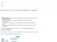 munddusche-tests.net Webseite Vorschau