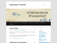 stadtmuseumpfungstadt.com Webseite Vorschau