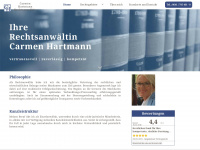 hartmann-anwaeltin.de Webseite Vorschau