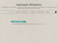 machwerk-winterthur.ch Webseite Vorschau