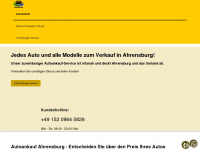 autoankauf-ahrensburg.de Webseite Vorschau