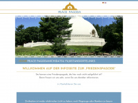 peace-pagoda.com Webseite Vorschau