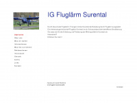 fluglaerm-surental.ch Webseite Vorschau