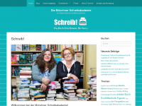münchner-schreibakademie.de Webseite Vorschau