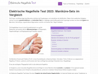 elektrische-nagelfeile.net Webseite Vorschau
