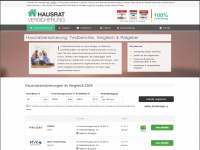 hausratversicherungtest.net Webseite Vorschau