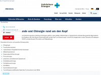 hno-klinik.uk-erlangen.de Webseite Vorschau