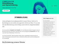 stimmbildung.com Webseite Vorschau