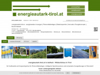 energieautark-tirol.at Webseite Vorschau